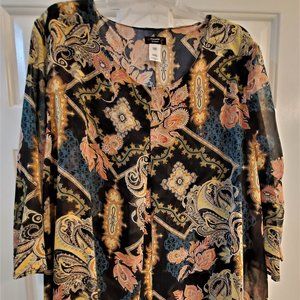 Tunic with Chiffon overlay